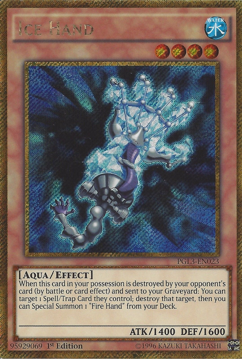 Ice Hand [PGL3-EN023] Gold Secret Rare | Cracking-Singles