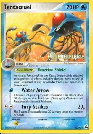 Tentacruel (45/92) (Prerelease Promo) [Nintendo: Black Star Promos] | Cracking-Singles