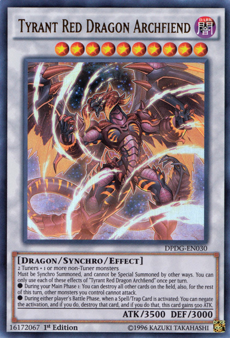 Tyrant Red Dragon Archfiend [DPDG-EN030] Ultra Rare | Cracking-Singles