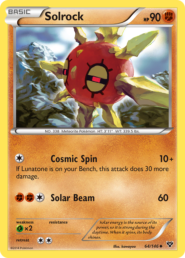 Solrock (64/146) [XY: Base Set] | Cracking-Singles