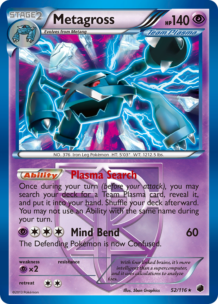 Metagross (52/116) [Black & White: Plasma Freeze] | Cracking-Singles