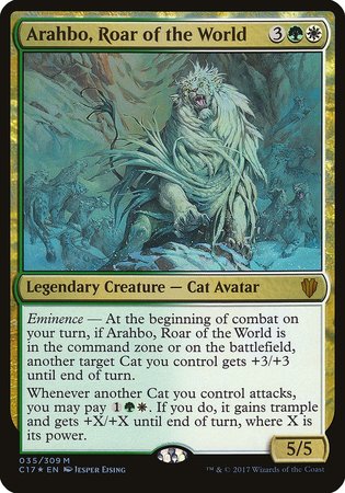 Arahbo, Roar of the World (Commander 2017) [Commander 2017 Oversized] | Cracking-Singles