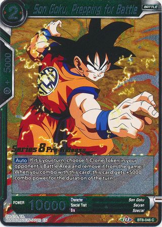 Son Goku, Prepping for Battle [BT8-046_PR] | Cracking-Singles