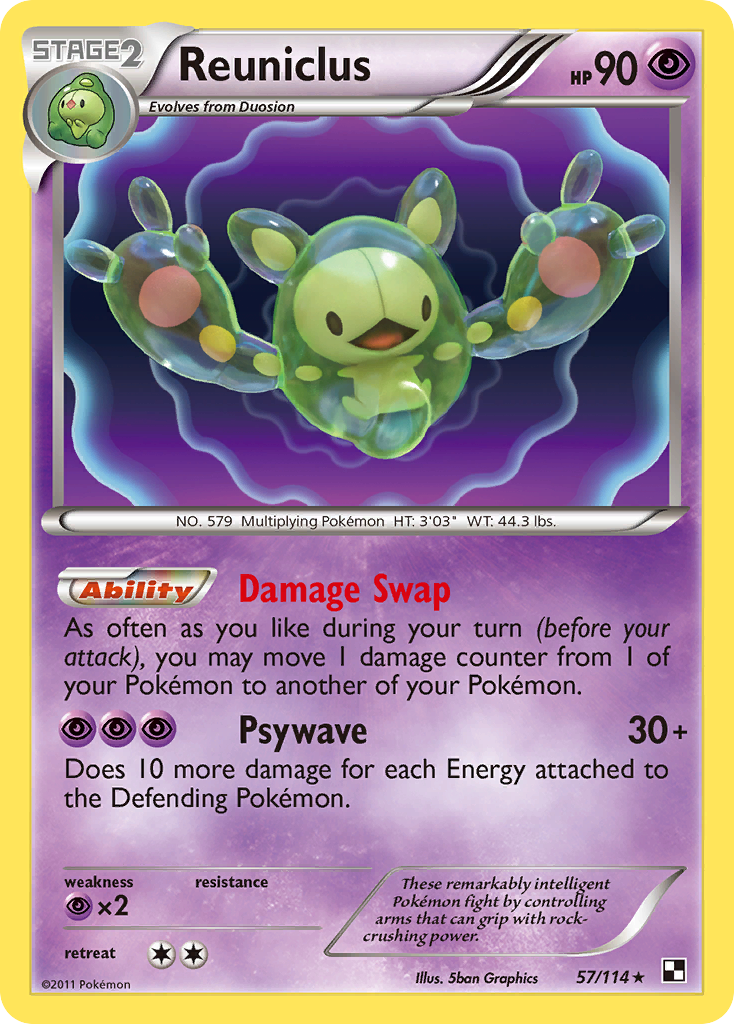 Reuniclus (57/114) [Black & White: Base Set] | Cracking-Singles