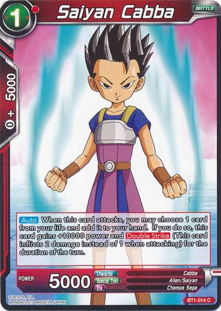 Saiyan Cabba [BT1-014] | Cracking-Singles