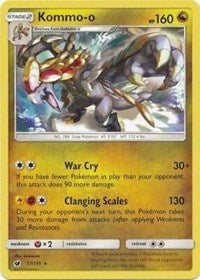 Kommo-o (77/111) (Cracked Ice Holo) (Theme Deck Exclusive) [Sun & Moon: Crimson Invasion] | Cracking-Singles