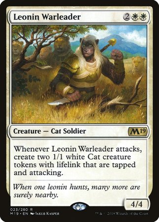 Leonin Warleader [Core Set 2019] | Cracking-Singles