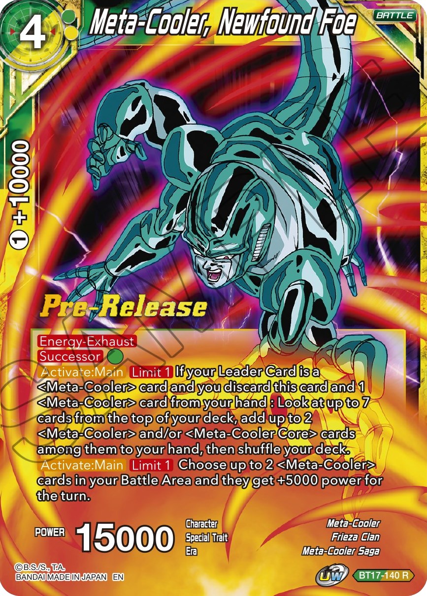 Meta-Cooler, Newfound Foe (BT17-140) [Ultimate Squad Prerelease Promos] | Cracking-Singles