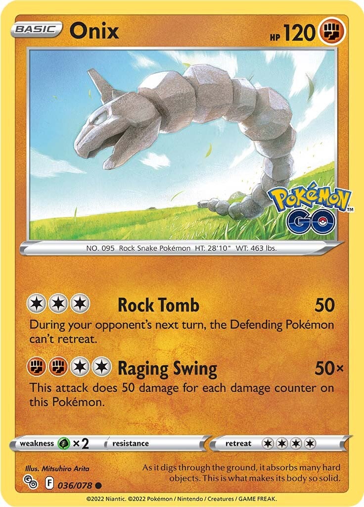 Onix (036/078) [Pokémon GO] | Cracking-Singles