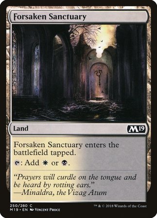 Forsaken Sanctuary [Core Set 2019] | Cracking-Singles