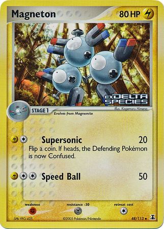 Magneton (48/113) (Stamped) [EX: Delta Species] | Cracking-Singles