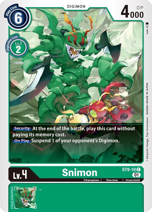 Snimon [ST9-10] [Starter Deck: Ultimate Ancient Dragon] | Cracking-Singles