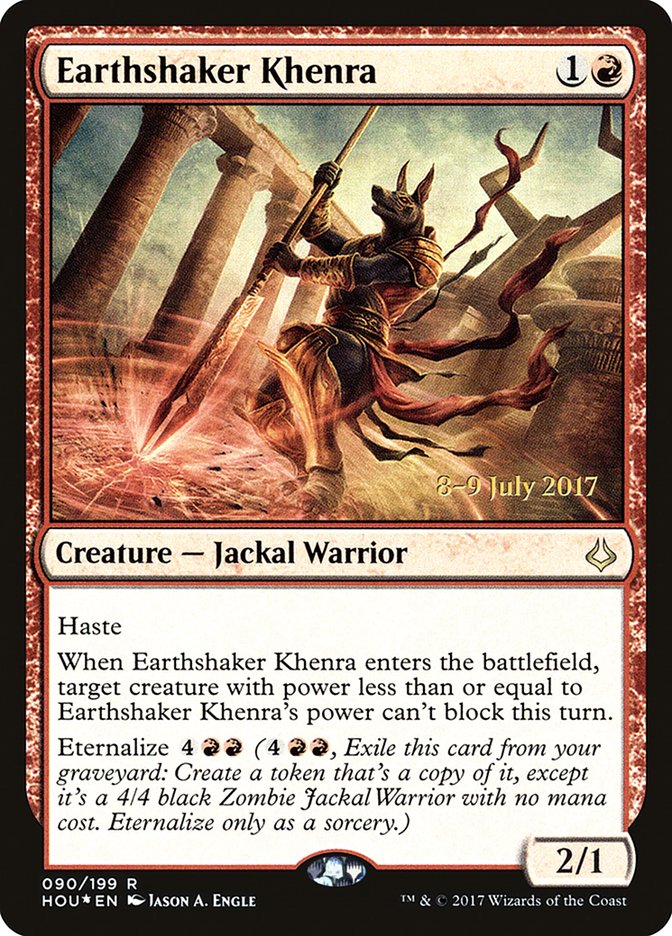 Earthshaker Khenra  [Hour of Devastation Prerelease Promos] | Cracking-Singles