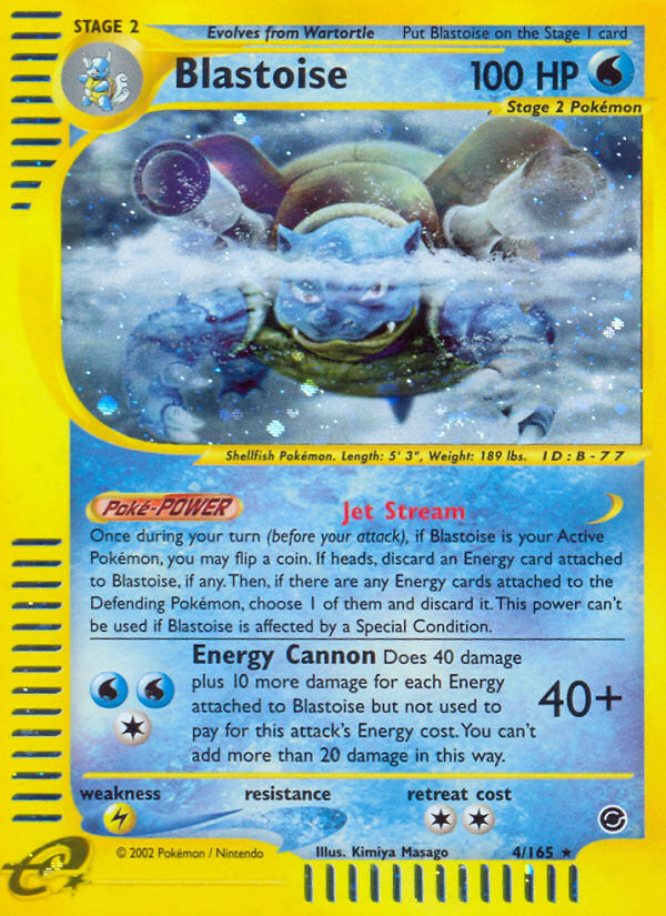 Blastoise (4/165) [Expedition: Base Set] | Cracking-Singles