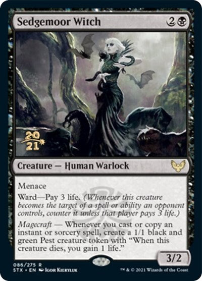 Sedgemoor Witch [Strixhaven: School of Mages Prerelease Promos] | Cracking-Singles