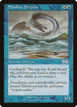 Sandbar Serpent [Urza's Saga] | Cracking-Singles