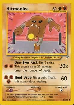 Hitmonlee (42/105) [Neo Destiny Unlimited] | Cracking-Singles