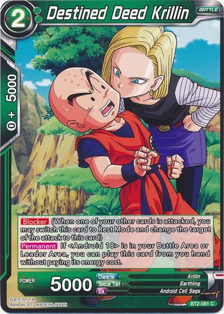 Destined Deed Krillin [BT2-081] | Cracking-Singles