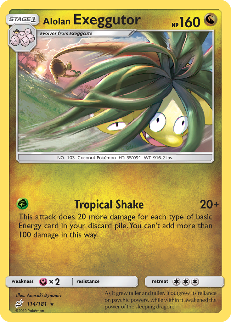 Alolan Exeggutor (114/181) [Sun & Moon: Team Up] | Cracking-Singles