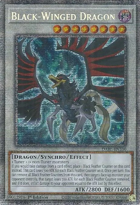 Black-Winged Dragon [DABL-EN100] Starlight Rare | Cracking-Singles