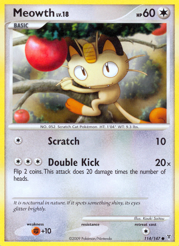 Meowth (114/147) [Platinum: Supreme Victors] | Cracking-Singles