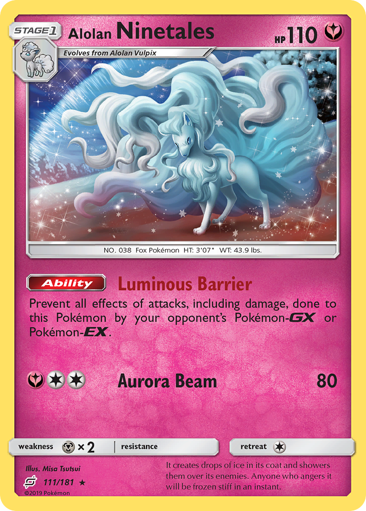 Alolan Ninetales (111/181) [Sun & Moon: Team Up] | Cracking-Singles