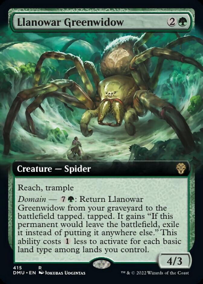 Llanowar Greenwidow (Extended Art) [Dominaria United] | Cracking-Singles