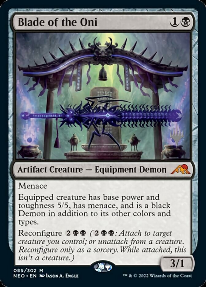 Blade of the Oni (Promo Pack) [Kamigawa: Neon Dynasty Promos] | Cracking-Singles