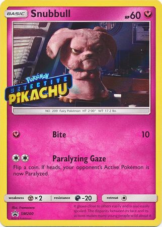 Snubbull Detective (SM200) (Pikachu Stamped) [Sun & Moon: Black Star Promos] | Cracking-Singles