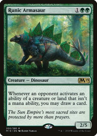 Runic Armasaur [Core Set 2019] | Cracking-Singles