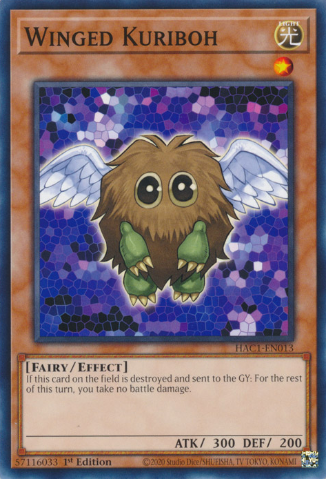 Winged Kuriboh [HAC1-EN013] Common | Cracking-Singles