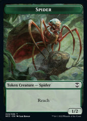 Treefolk // Spider Double-sided Token [Streets of New Capenna Commander Tokens] | Cracking-Singles