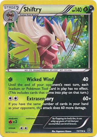 Shiftry (11/114) (Cosmos Holo) [XY: Steam Siege] | Cracking-Singles