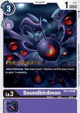 Soundbirdmon [BT4-078] [Great Legend Pre-Release Promos] | Cracking-Singles