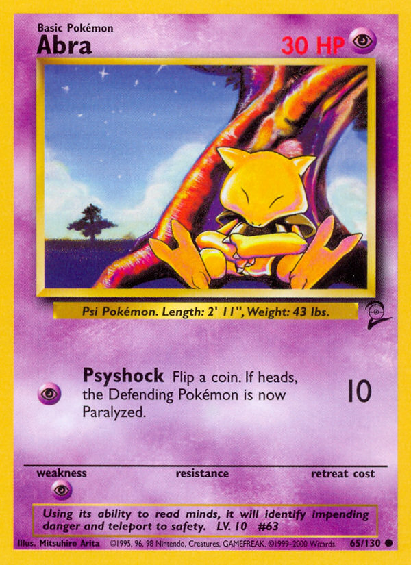 Abra (65/130) [Base Set 2] | Cracking-Singles