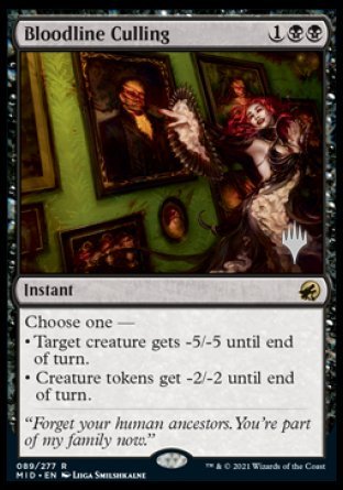 Bloodline Culling (Promo Pack) [Innistrad: Midnight Hunt Promos] | Cracking-Singles