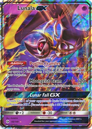 Lunala GX (66/149) (Jumbo Card) [Sun & Moon: Base Set] | Cracking-Singles