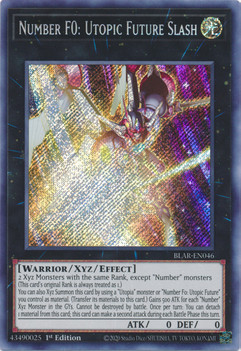 Number F0: Utopic Future Slash [BLAR-EN046] Secret Rare | Cracking-Singles