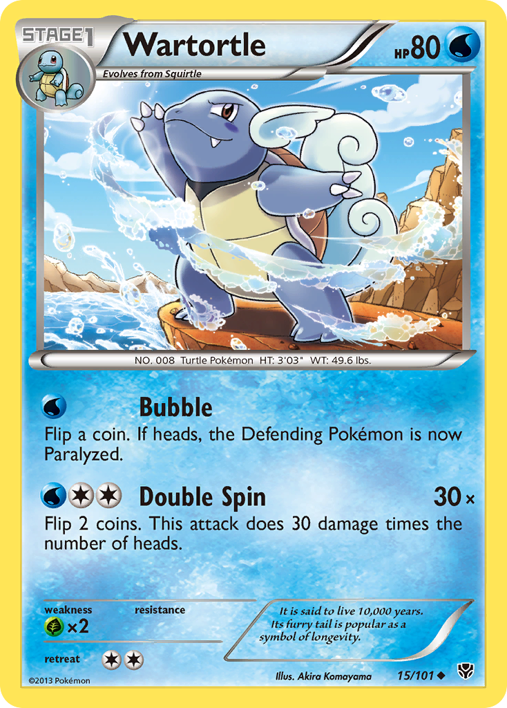 Wartortle (15/101) [Black & White: Plasma Blast] | Cracking-Singles