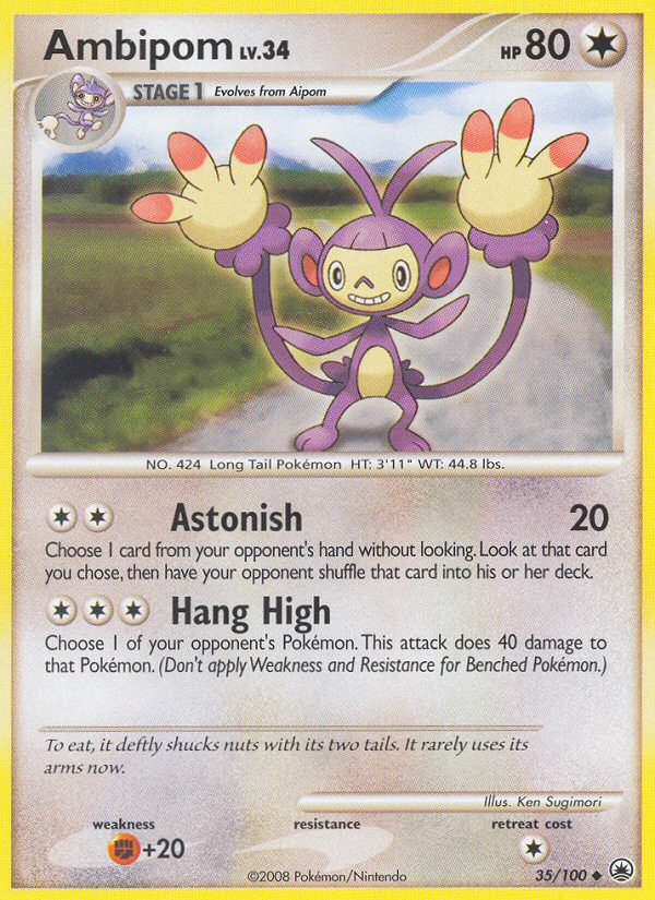 Ambipom (35/100) [Diamond & Pearl: Majestic Dawn] | Cracking-Singles