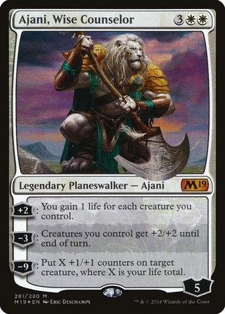 Ajani, Wise Counselor [Core Set 2019] | Cracking-Singles