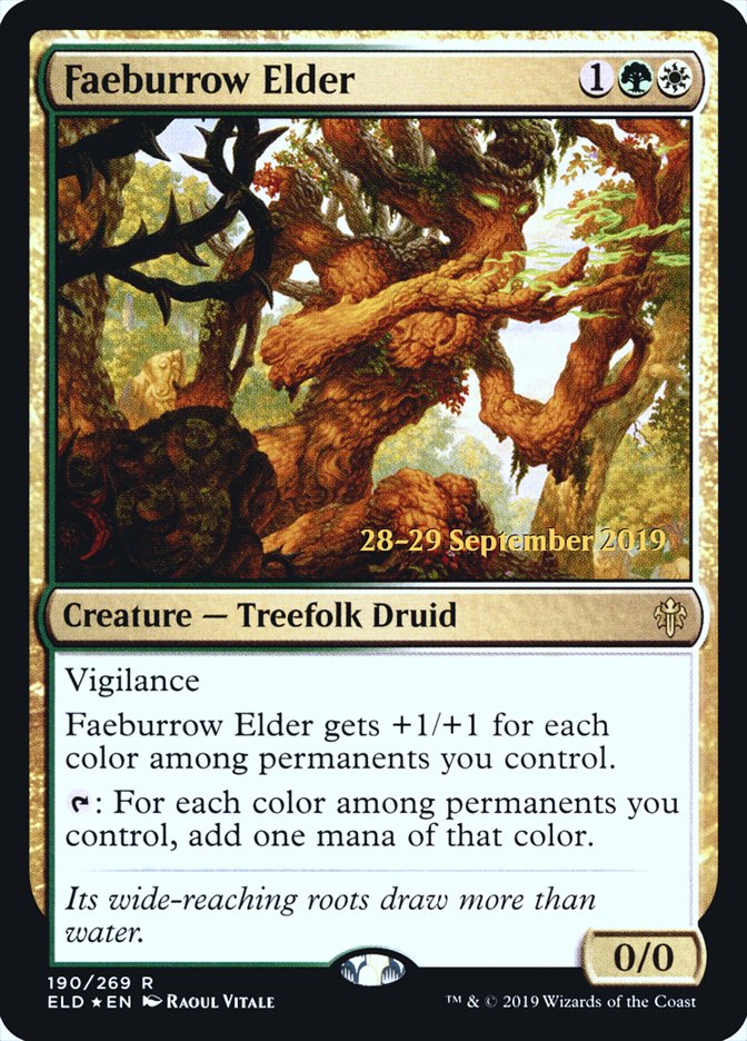 Faeburrow Elder  [Throne of Eldraine Prerelease Promos] | Cracking-Singles