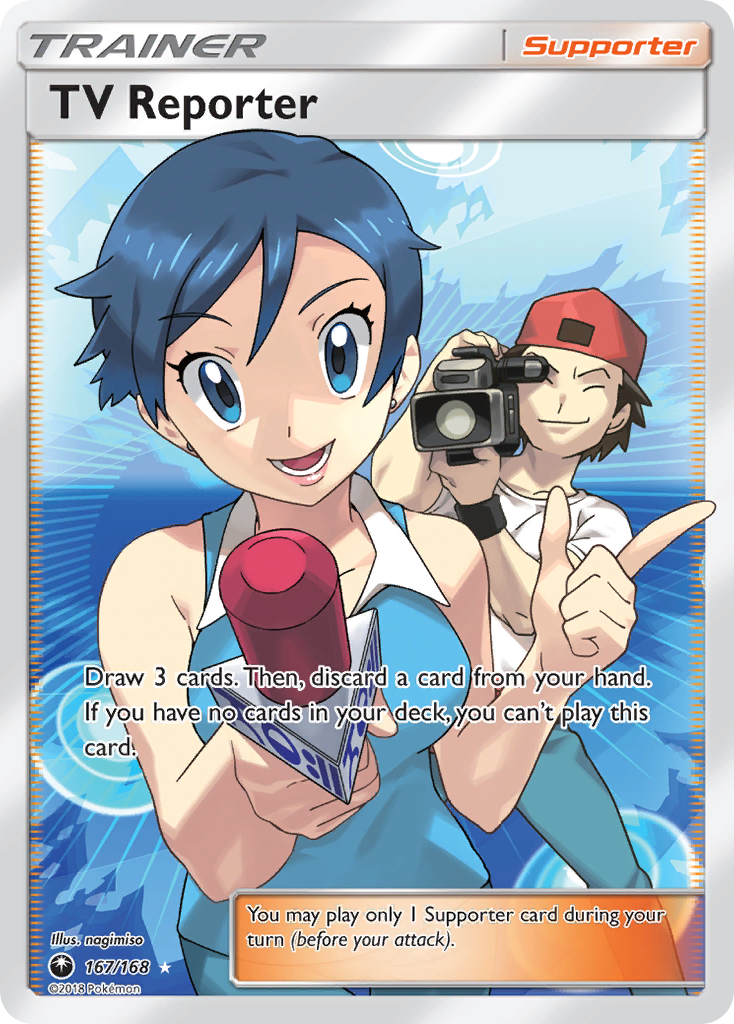 TV Reporter (167/168) [Sun & Moon: Celestial Storm] | Cracking-Singles