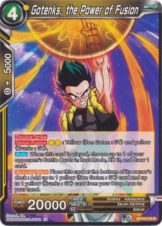 Gotenks, the Power of Fusion [BT10-112] | Cracking-Singles