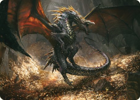 Cavern-Hoard Dragon Art Card [The Lord of the Rings: Tales of Middle-earth Art Series] | Cracking-Singles