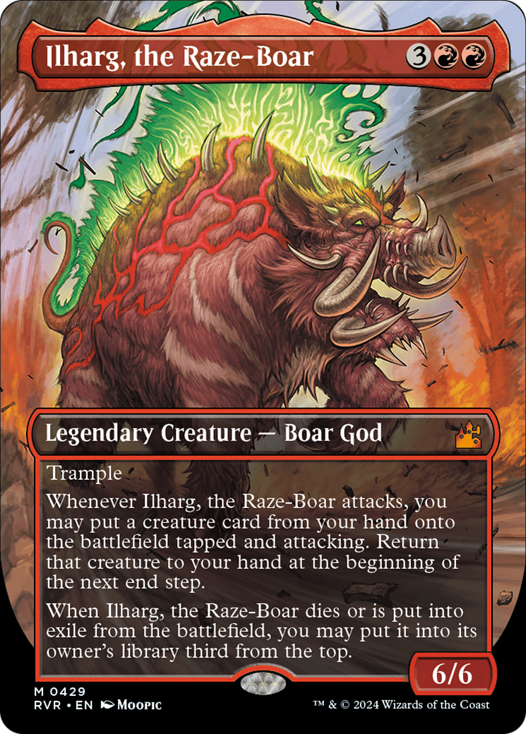 Ilharg, the Raze-Boar (Anime Borderless) [Ravnica Remastered] | Cracking-Singles