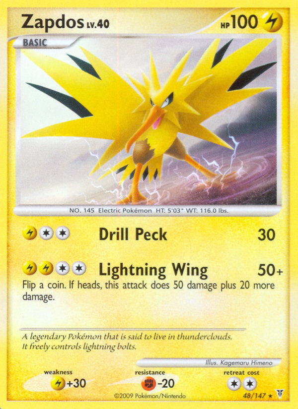 Zapdos (48/147) [Platinum: Supreme Victors] | Cracking-Singles