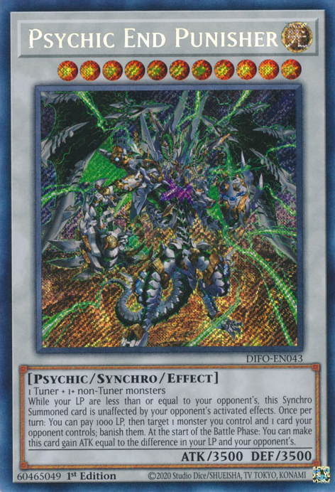 Psychic End Punisher [DIFO-EN043] Secret Rare | Cracking-Singles