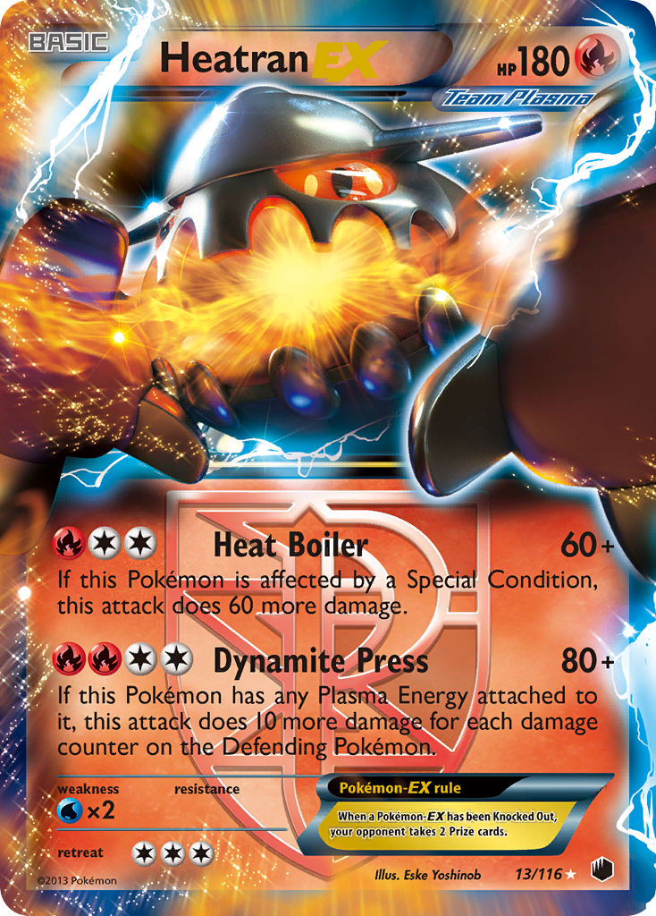 Heatran EX (13/116) [Black & White: Plasma Freeze] | Cracking-Singles