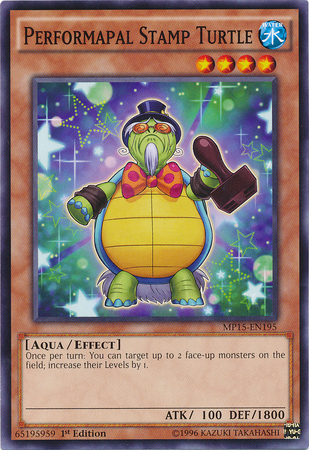 Performapal Stamp Turtle [MP15-EN195] Common | Cracking-Singles